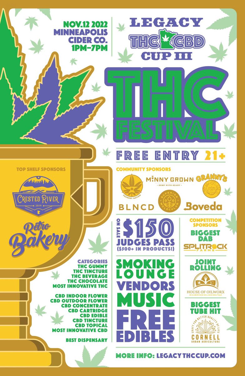 CANNAdotMN's tweet image. The Legacy THC Cup iii has kicked off! Lines are long, get here before 3pm for samples. #mnhemp #cannamn