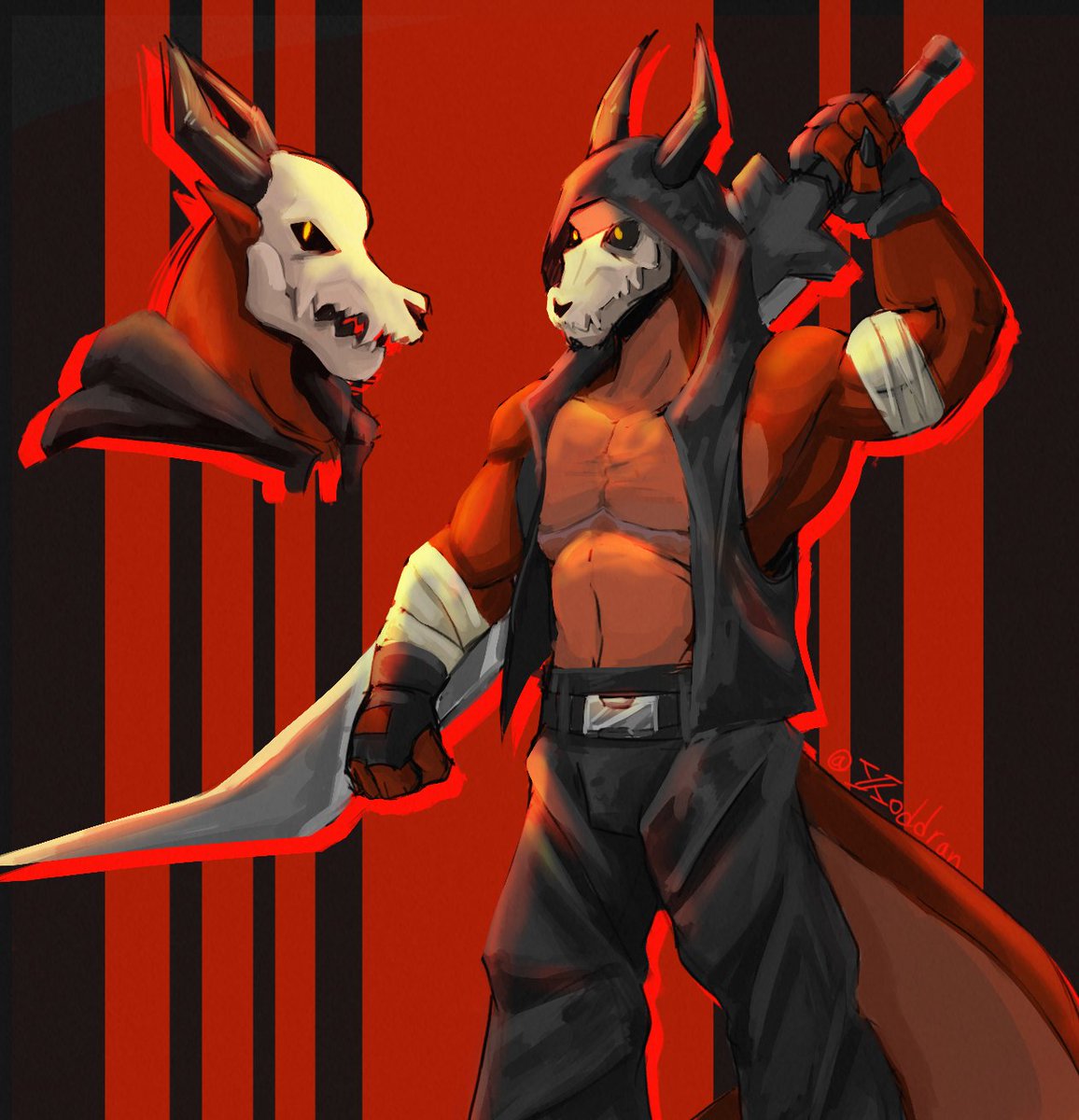 Gay trans furry, happy pride month.