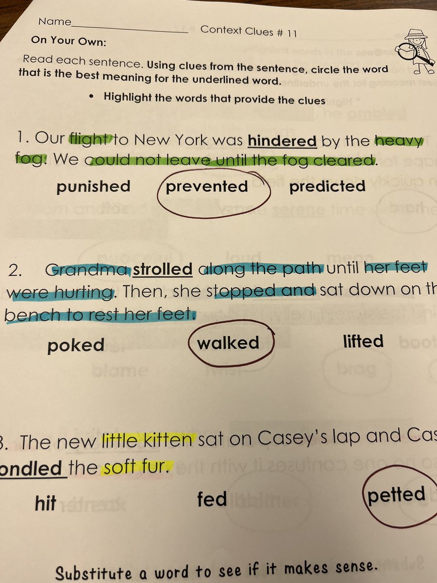 JLessway's tweet photo. Reading detectives…context clues help us determine word meanings! https://t.co/d0SC5xEjKW