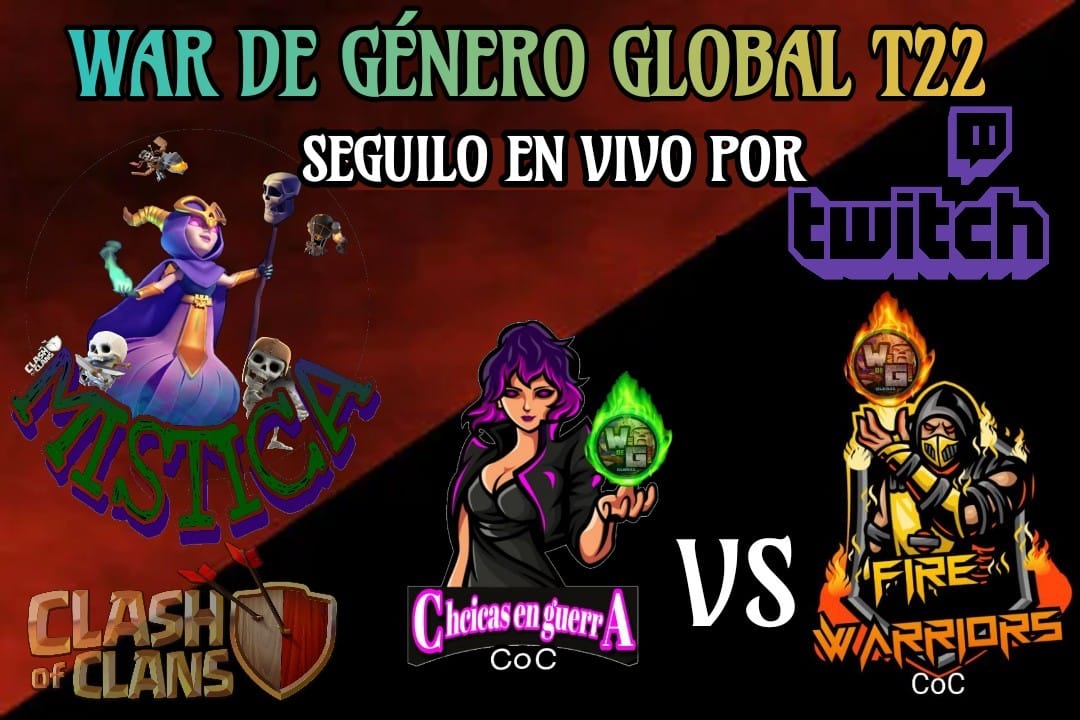 😏 Guerra de género 🏆
🤭Chicas 🆚️ Chicos
🙉 quien ganará? ❤️‍🔥

🗓12/11/22
🕰  01:30 pm 🇲🇽
       08:30 pm 🇪🇸

🤯Al finalizar sorteo de pase de oro, entrega vía ID

❤️‍🔥Los espero en mi canal de twitch 
twitch.tv/mistica_jela