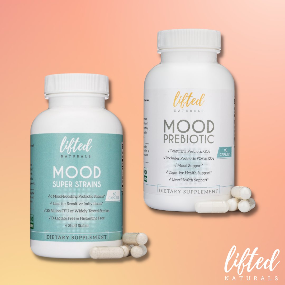 Mood Super Strains is a probiotic ONLY. MOOD Prebiotic is a prebiotic ONLY. Pair them up for an amplified effect. ✨💫 amazon.com/liftednaturals