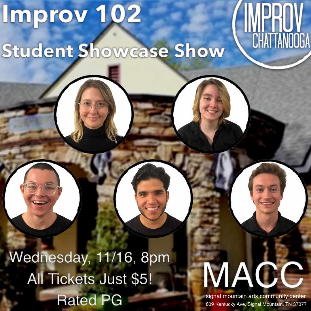 improvcha's tweet photo. Join us this Wednesday at @signalmacc for a hilarious Student Showcase! All tickets just $5! https://t.co/PnZljatlwB
