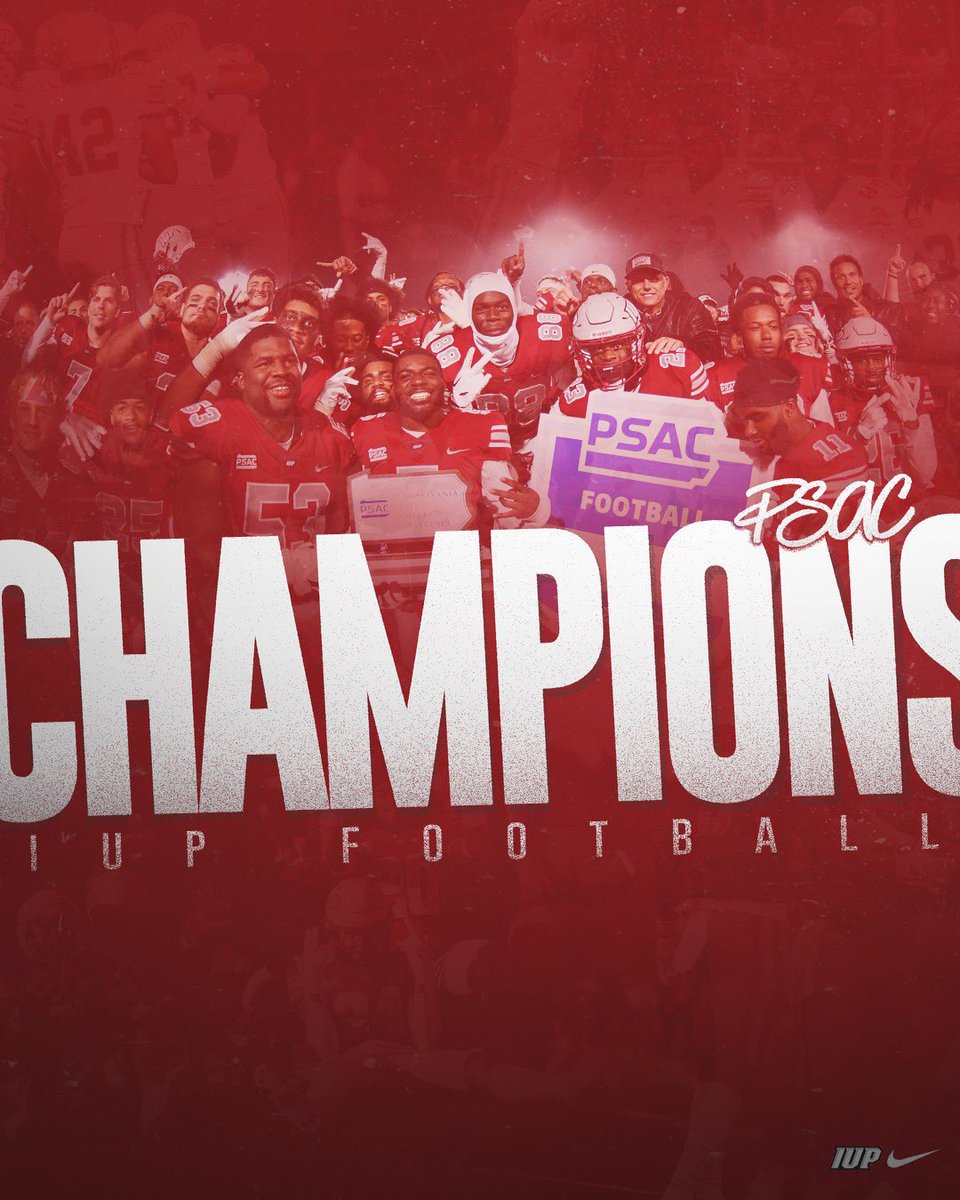 amadia8's tweet photo. Congratulations to @davisd321 and @IUPfootball on Winning the PSAC CONFERENCE CHAMPIONSHIP https://t.co/9wQG7xmQCo