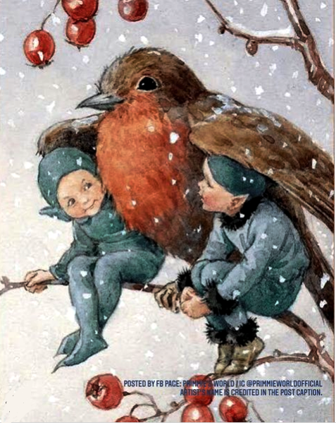'Warmth under the Robin's wings'

Artist: #margarettarrant