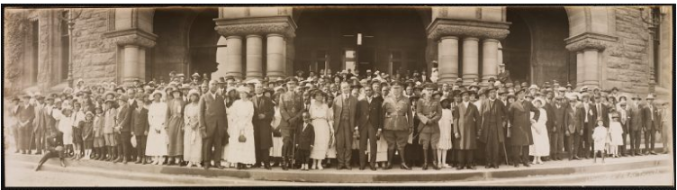 kathylvorg's tweet photo. @AnitaAnandMP @fordnation It was a privilege to visit the 1920 memorial tablet commemorating honouring the men of No.2 Construction Battalion who died in service. This was the 1920 event. https://t.co/RFSVf3EaYm