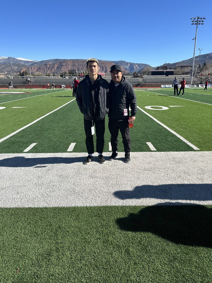 AnthonyRassfb's tweet photo. Had an amazing day it was so awesome to come visit SUU football Thank you @delanefitz @Tj_Peer @DGS_4ya @OGMacDC.  @SUUFB_ Had a great win today. I’m excited to talk more! https://t.co/PGsdUN5CDa