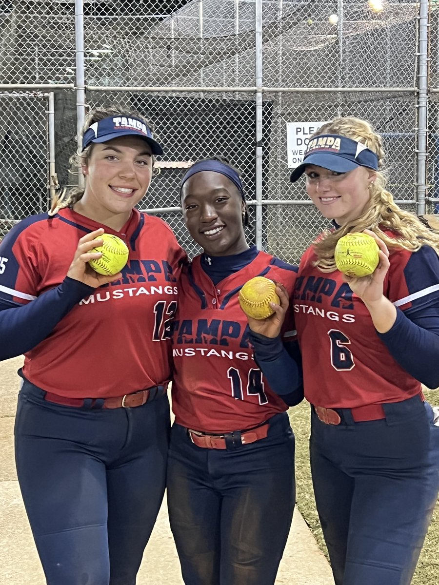 Stang gang with another 3-0 Saturday at the Veteran’s Tribute.  3 more long balls today from ⁦<a href="/sarah_breaux12/">Sarah Breaux Clemson 💜🧡 Softball</a>⁩ ⁦<a href="/JaidaThomas14/">Jaida Thomas</a>⁩ ⁦<a href="/Caidenoliva2024/">Caiden Oliva 2024</a>⁩.  Two more games tomorrow at 8:00am and 9:30am - Lost Mountain!