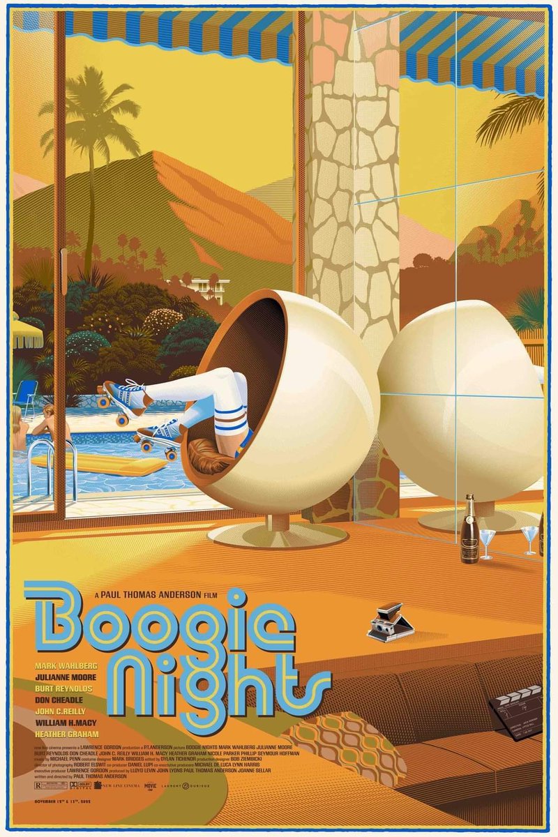 Hey <a href="/BillSimmons/">Bill Simmons</a>, check out this amazing #BoogieNights screenprint that released today from Laurent Durieux. BTW, loved your 2-part Rewatchables podcast on it! #thekingofdirk