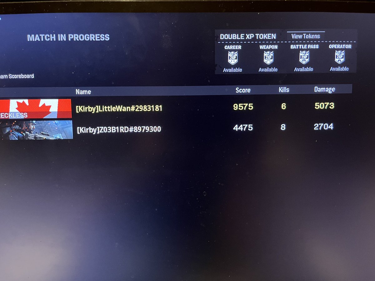 On to play a few last games and this girl got 2 more kills and half my damage