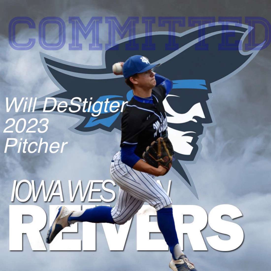 Excited to announce I will be continuing my baseball and academic career at Iowa Western Community College. Thank you to everyone who has helped me along the way to get to this point. #SailsUp🔵⚪️