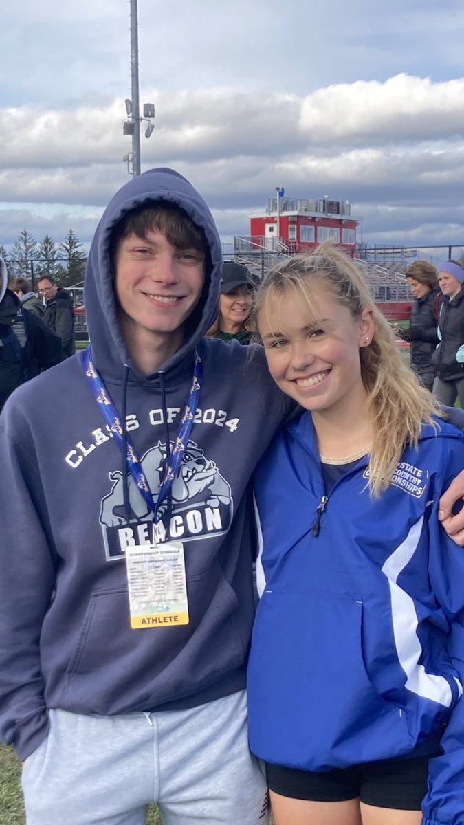 Beacon XC is officially done! Great weekend spending time with these two awesome kids! Winter Track begins in 48 hours! 😁😁