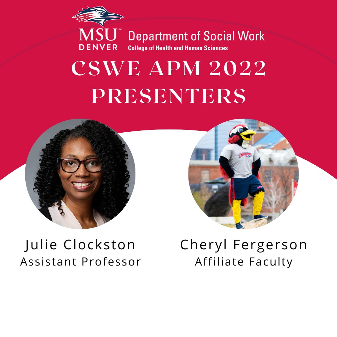 MSUDenverSWK's tweet photo. We're wrapping our faculty presentations at #APM2022 with a panel moderated by Dr. Julie Clockston and featuring Cheryl Fergerson, titled "Intersectionality Between Race, Religion, and Disability" at 5:00 PM in Monterey. Learn more at https://t.co/niTXP81F4n #MSUDenver SWK https://t.co/VzBqvhRSdE