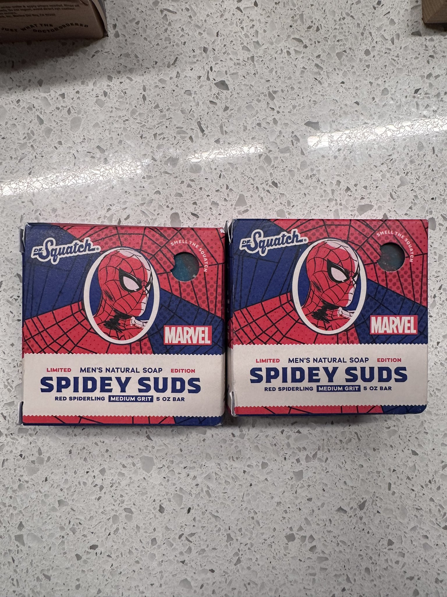 Dr. Squatch Spider-Man Limited Edition Soap MARVEL - All Natural 5oz Bar