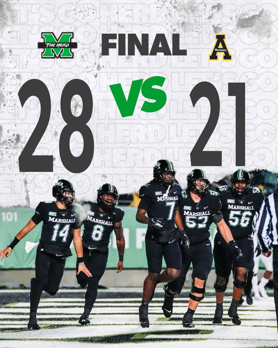 Just won! For the 75! Go Herd!

#WeAreMarshall