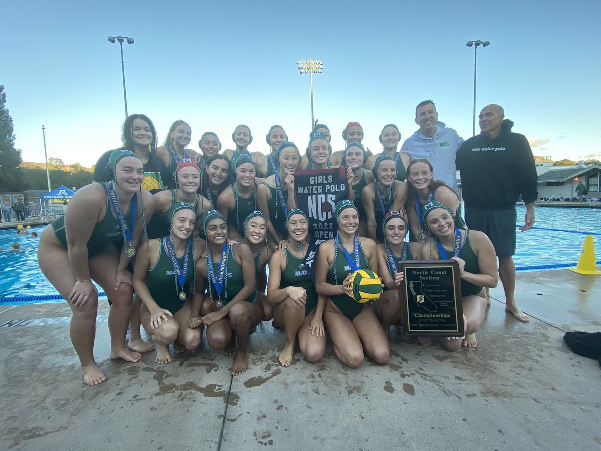 Congratulations to Miramonte HS NCS Open Girls Water Polo Champions! @MATSwWP @CIFNCS