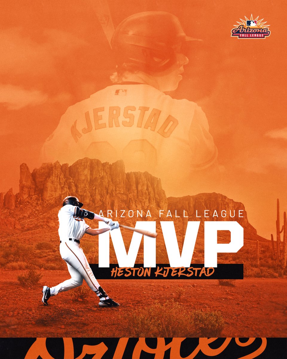A walking highlight reel 💪

Congratulations to Heston on being named the Arizona Fall League MVP!