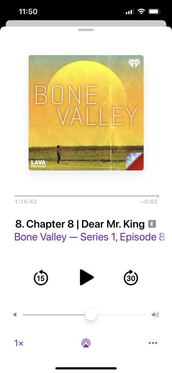 This podcast is incredible. I’m literally unable to breathe properly listening to it.  It’s about a man jailed for decades for the murder of his wife. I believe he is innocent #BoneValley