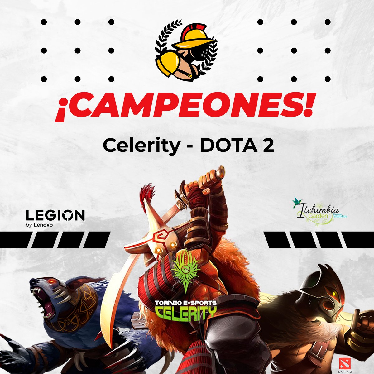 🎉🎉CAMPEONES🎉🎉

Nuestros Gladiadores del equipo de Dota 2, ganaron el Torneo E-Sports <a href="/EsportsCelerity/">Celerity eSports</a>  by Puntonet 2022.

Felicidades a nuestros campeones!
#GoAGD