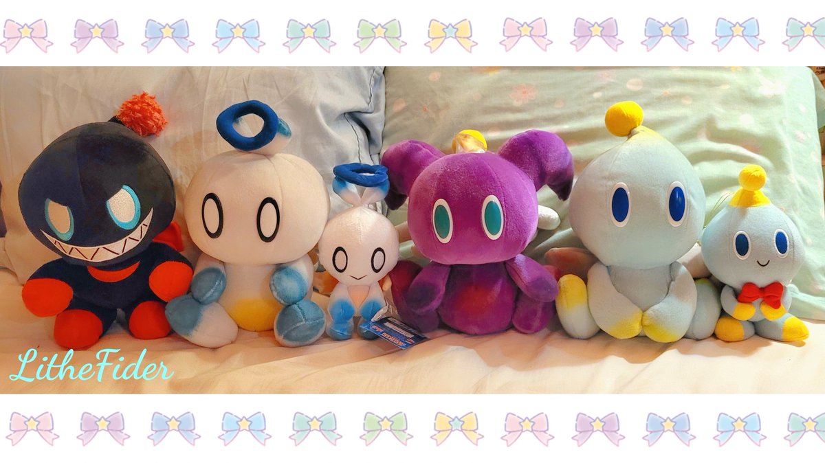 LitheFiderCraft's tweet photo. My official chao plush collection brings all the nerds to the yard. 😋🎶 https://t.co/IYvfldHCfb