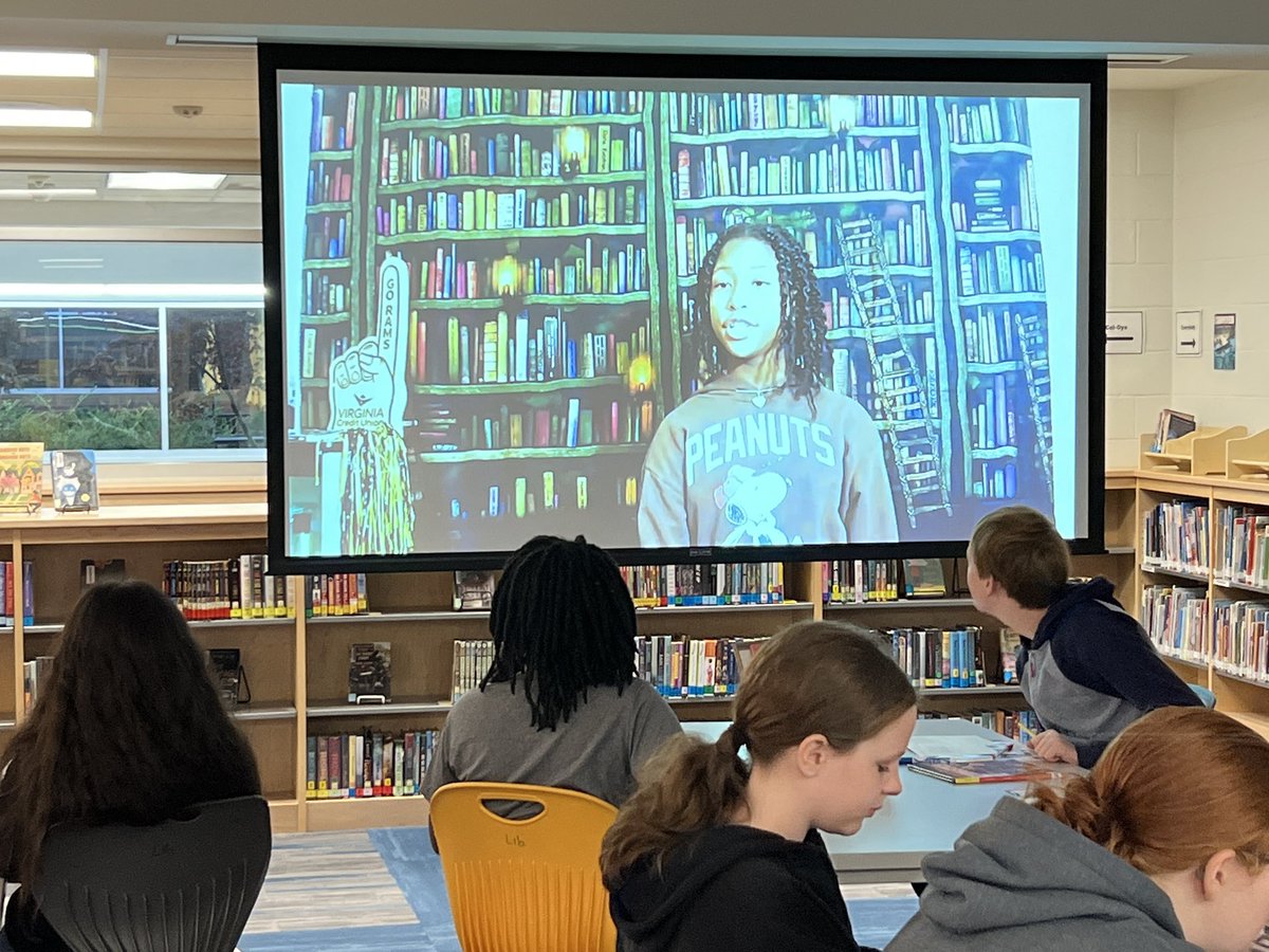 PVMS Library (@pvmslibrary1) on Twitter photo Taking a short break from our nonfiction book tasting to watch our live morning announcements!! So fun! <a href="/PVMSRams/">ProvidenceMiddle</a> #positivelyprovidence <a href="/MJRodney21/">MJ Rodney</a> <a href="/Sjudge24/">sandra judge-harden</a> <a href="/runthelibrary/">Kimberly Royle, NBCT</a> #CCPSLibraries Taking a short break from our nonfiction book tasting to watch our live morning announcements!! So fun! <a href="/PVMSRams/">ProvidenceMiddle</a> #positivelyprovidence <a href="/MJRodney21/">MJ Rodney</a> <a href="/Sjudge24/">sandra judge-harden</a> <a href="/runthelibrary/">Kimberly Royle, NBCT</a> #CCPSLibraries