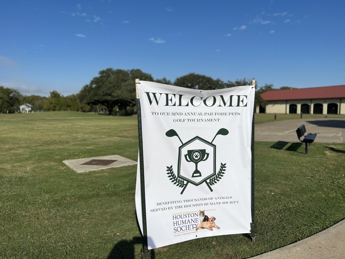 HoustonHumane's tweet photo. Yesterday HHS hosted our annual PAR FORE PETS golf tournament!
It was a major success, thank you to all who came, sponsored, and played!
#ParForePets #HelpHomelessAnimals #SavePets https://t.co/YB5fLrRRas
