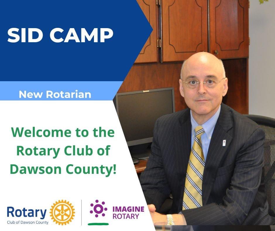 RotaryDawsonGA's tweet photo. Welcome Sid Camp to the Rotary Club of Dawson County!! https://t.co/QqunXLqc6b