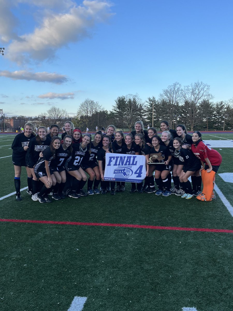 Congratulations to Longmeadow FH on to ⁦<a href="/MIAA033/">MIAA</a>⁩ D2 Final four with 4-0 win over a talented Leominster team