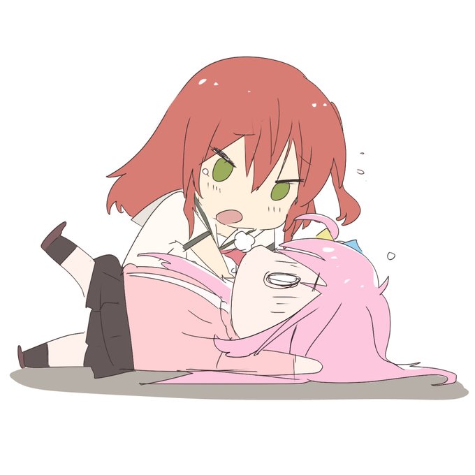 ぼっちちゃんとキタちゃんのラクガキで息抜き…
疲れ過ぎでもうなんかこんな感じ… 