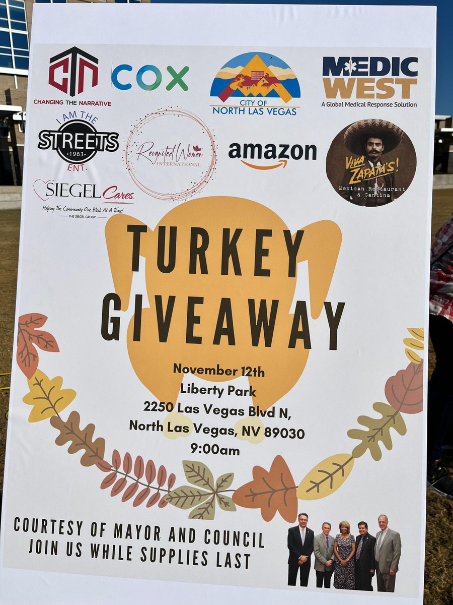 City of North Las Vegas on Twitter "1/2 More than 450 free turkeys