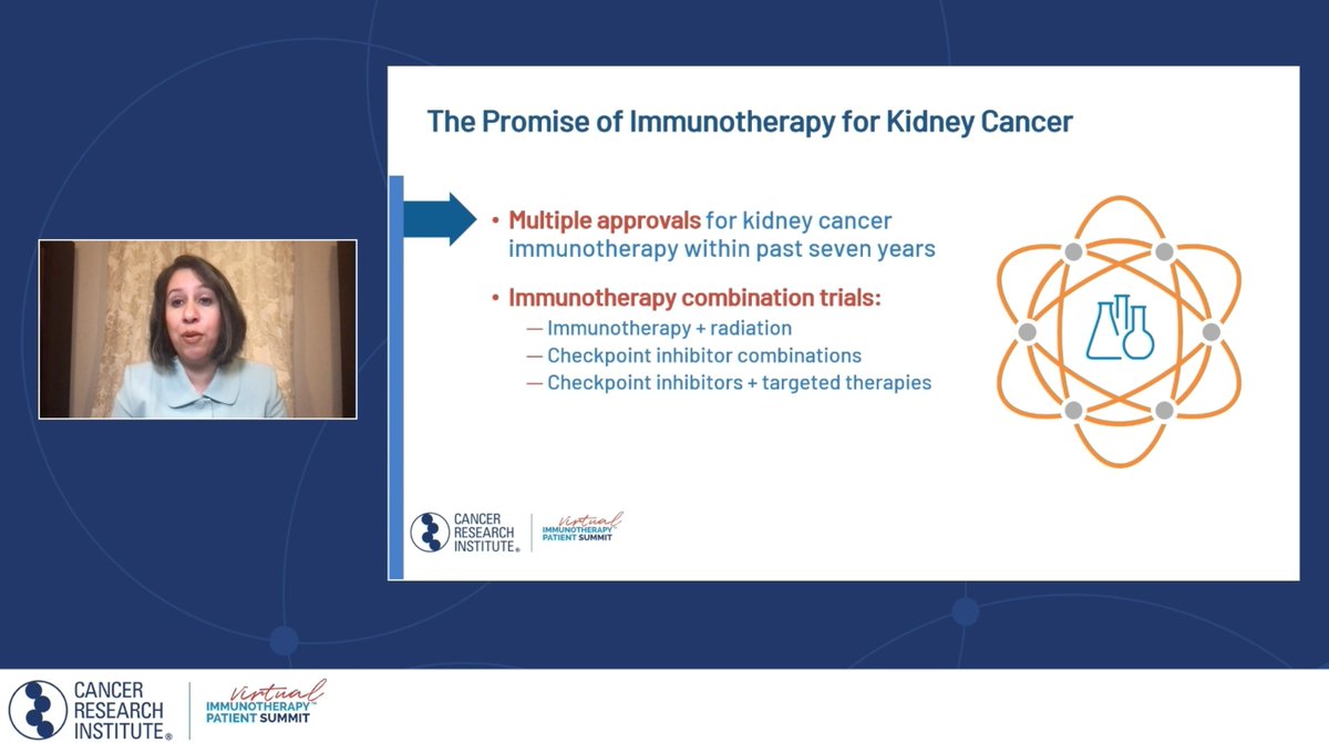 CancerResearch's tweet photo. "I'm very hopeful that together, we will find a cure for kidney cancer," says CRI CLIP Investigator Dr. Sangeeta Goswami @SGoswamiMDPhD of @MDAndersonNews. "So stay tuned!" #CRISummit #krcc https://t.co/C2gM3NGtjD