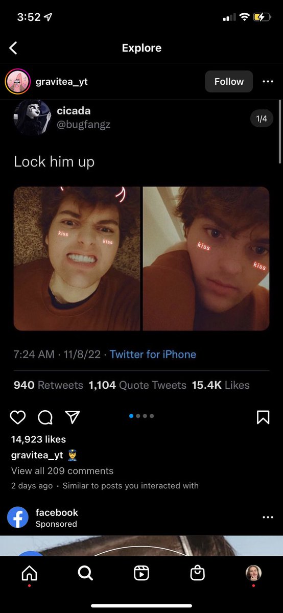 OGyourvampgf's tweet photo. @bugfangz you are literally on my Instagram explore page wtf https://t.co/oZLkK5Cnm4