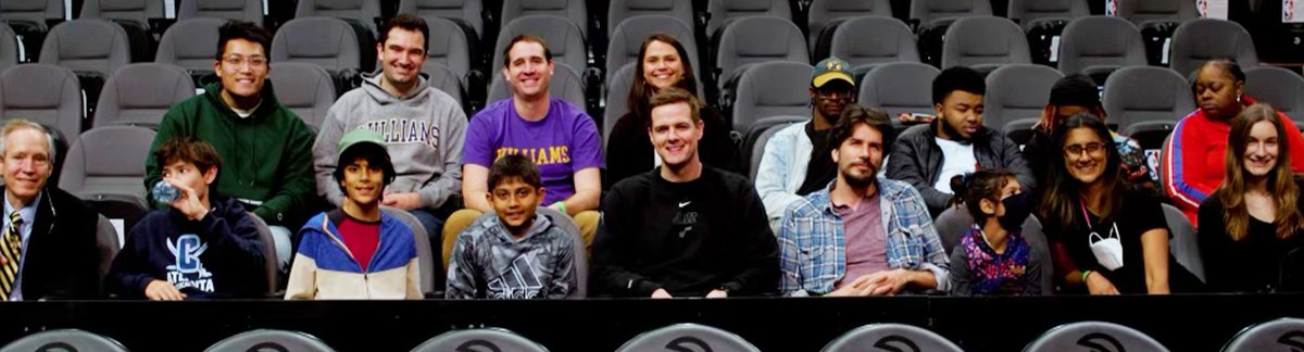 Eph Alums in Atlanta showed up to support Will Hardy '10 (center front row) new head coach of the Utah Jazz in a game vs. the Atlanta Hawks. The Jazz won 125-119 and now own a 10-3 record.