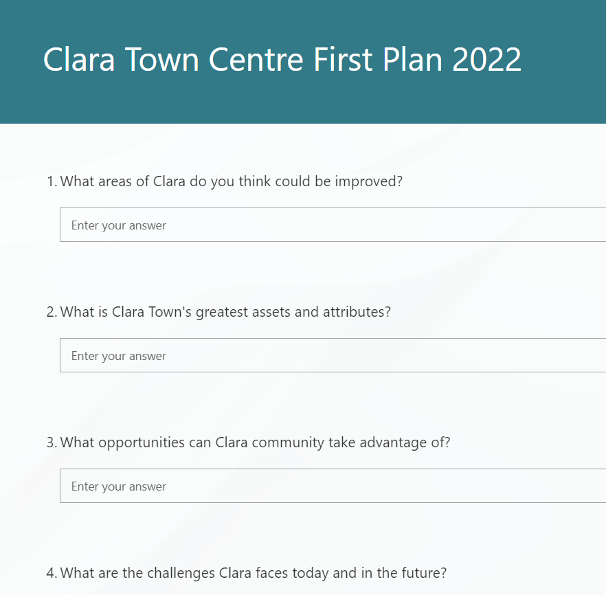 offalycoco's tweet photo. In partnership with Clara Town Team, we want to hear from YOU! #HaveYourSay on #TownPlanConsultation on 17th Nov (4pm to 7pm) in Clara Family Resource Centre.
Alternatively, share your views via https://t.co/zvIH6OCJMd
@DeptRCD @offaly_ppn @OffalyLibraries
#OurRuralFuture https://t.co/RkfH6uIo3w