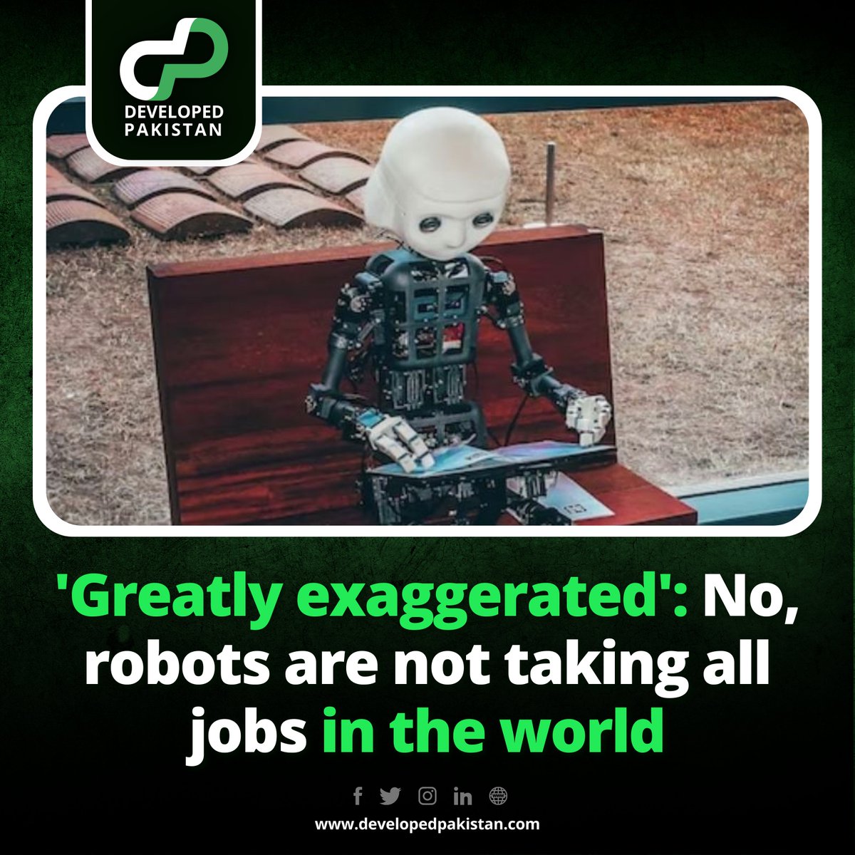 developed_pak's tweet image. Researchers from Brigham Young University are busting the common myth that robots will take over the entire job market, with hirers saving money and getting work done via machines instead of paying multiple humans to do the same tasks. #news #developedpakistan