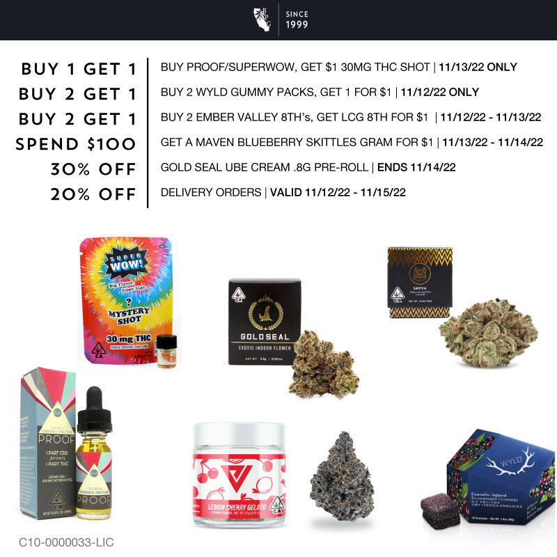 BPGtweet's tweet photo. Wknd Deals Are Here 😍: @Wyld_Canna, @EmberValleyCA, @MavenGenetics, @GoldSealSF &amp; More at https://t.co/Ys0IY04G7Z https://t.co/ApYIsFFMLw