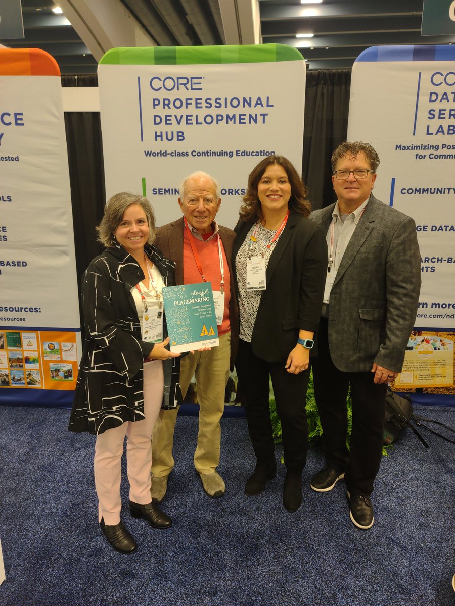 #Playce rocked this morning at #asla2022 with Playful Placemaking! 167 (including the grandfather of play Dr Stuart Brown) people heard about our white paper; the interface of the science of play and community engagement for design professionals! <a href="/NationalASLA/">American Society of Landscape Architects</a>