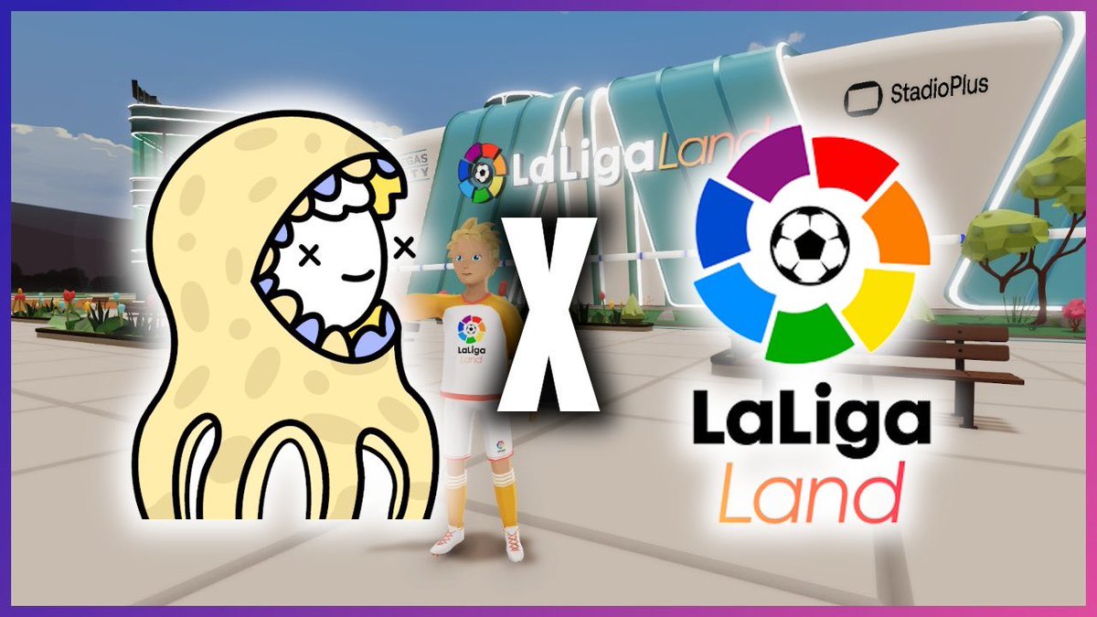 Los 🐙queremos echarnos unos partidos de fútbol ⚽️ 

Por eso a partir de ahora estaremos colaborando con @LaLigaLand 
Nuestros holders pronto tendrán ventajas en el metaverso 👀

Quien se quiere echar un partido contra nosotros???👇🏿