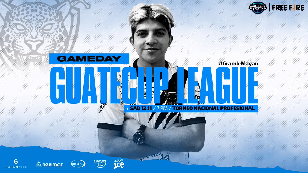 Mayan Esports (@teammayan) on Twitter photo 𝐆𝐀𝐌𝐄𝐃𝐀𝐘 🐾 #GrandeMayan
Sábado de <a href="/guatecup_League/">GUATECUP LEAGUE</a>, ¿ya tienen sus armas cargadas?
🇬🇹 19:00
📲 facebook.com/GUATECUP 𝐆𝐀𝐌𝐄𝐃𝐀𝐘 🐾 #GrandeMayan
Sábado de <a href="/guatecup_League/">GUATECUP LEAGUE</a>, ¿ya tienen sus armas cargadas?
🇬🇹 19:00
📲 facebook.com/GUATECUP
