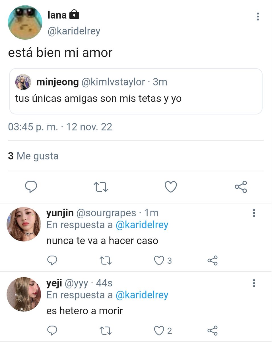 yujiyves's tweet photo. Midnights - winrina au

Winter y Beomgyu tienen una relación desde hace dos años. Karina, tiene un crush en Winter. Finalmente, después de pensar en si debería acercarse a ella, lo hace, pero no contaba con que aquella chica pensara que ella estaba interesada en su novio. https://t.co/gBrM5vfh1m