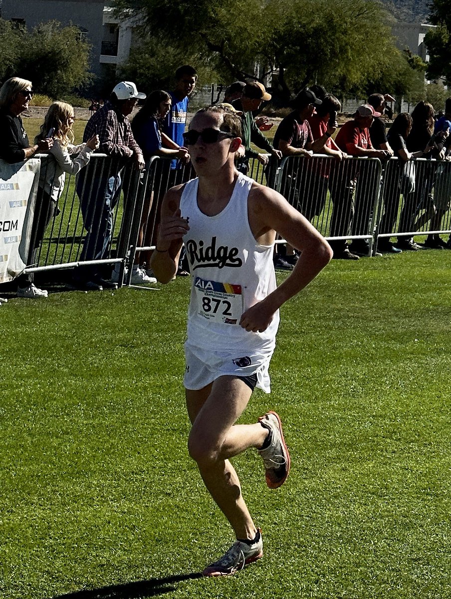 TheMRHS's tweet image. Congratulations Payton Schneider for taking 6th place in the AIA State Cross Country Championship!! @dvusd #TheRidgeWay