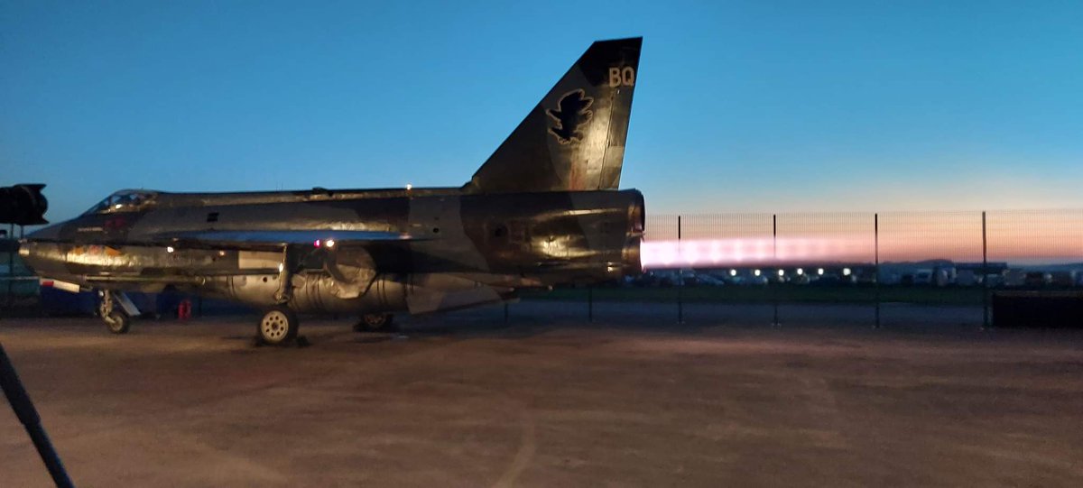 We have had a great day assisting the Bruntingthorpe Lightning Preservation Group at their event this afternoon. It culminated in a fantastic re-heat of one of their aircraft's engines!