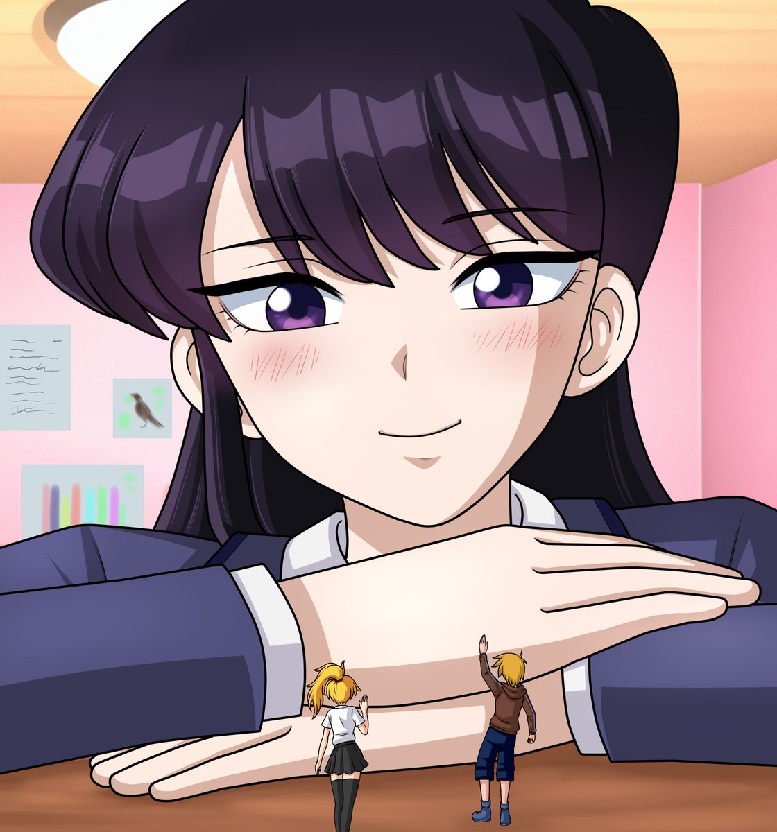 The Little Punk (@littlepunkman1) on Twitter photo Komi meets some tiny friends, Leon and Amber, who are happy to see their big shy friend.
this art is made by <a href="/AsterV2/">AsterV (open comission)</a>
#giantess #sizetwitter #littlepunk #sizeart #sizefetish #KomiSan #komisancantcommunicate #komishouko #巨大娘 #サイズフェチ Komi meets some tiny friends, Leon and Amber, who are happy to see their big shy friend.
this art is made by <a href="/AsterV2/">AsterV (open comission)</a>
#giantess #sizetwitter #littlepunk #sizeart #sizefetish #KomiSan #komisancantcommunicate #komishouko #巨大娘 #サイズフェチ