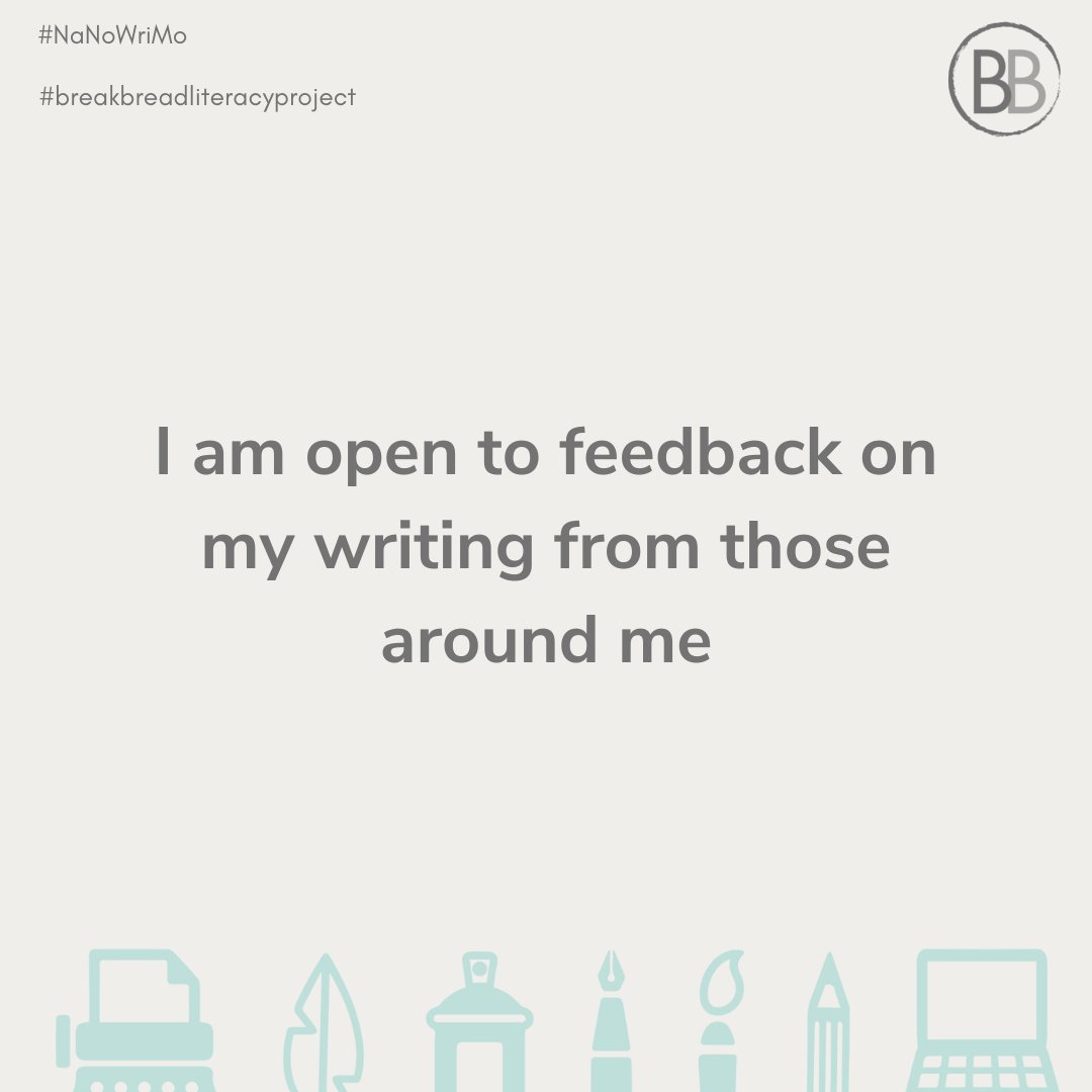 BreakBreadProj's tweet image. Sometimes when facing writer's block the best thing is to get out of your head and share your work!

#nanowrimo2022 #creativewriting #creativity #fiction  #writinginspiration #writingcommunity #literarymagazine #youngwriters #youngcreatives