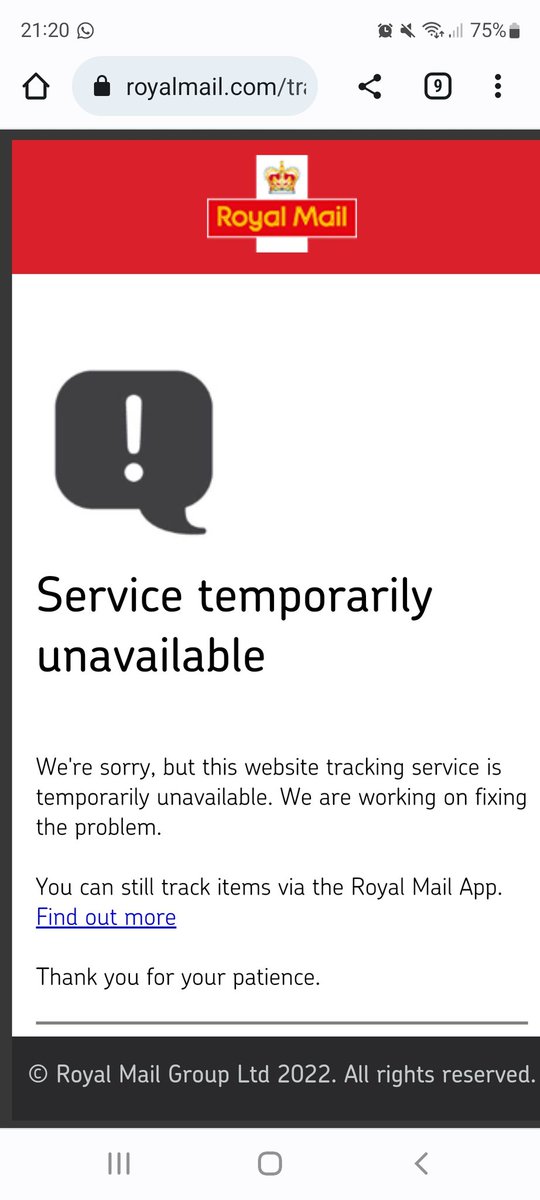 sweeneyisagod's tweet photo. @RoyalMail £10 paid so I could track my parcel to ensure its arrived, this was 4 days ago and still I have no idea as your tracker hasn't worked for 4 days. https://t.co/SDvDd4qQ2F