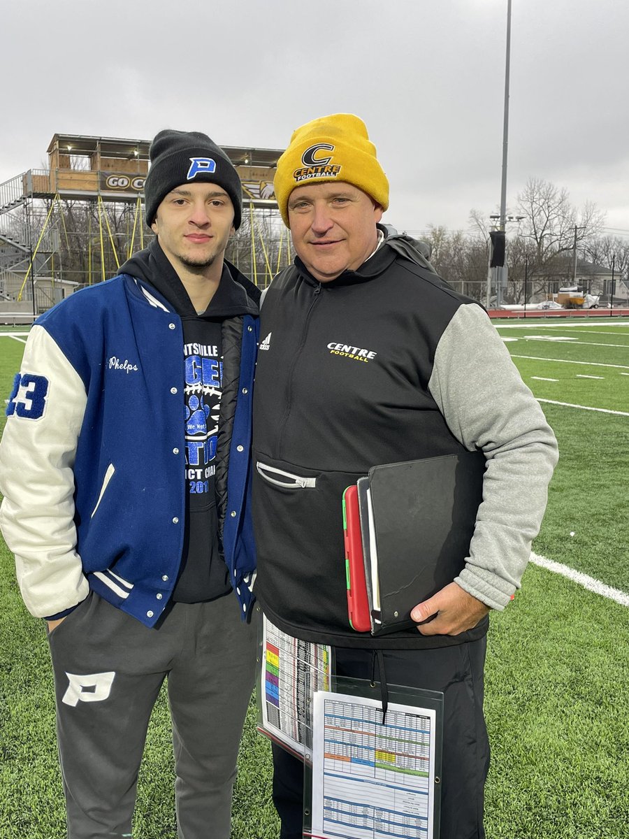 Blessed and excited to announce my commitment to <a href="/CentreFootball/">Centre College Football</a> <a href="/CoachAndyFrye/">Andy Frye</a> <a href="/RickFoxFB/">Rick Fox</a> #PEV