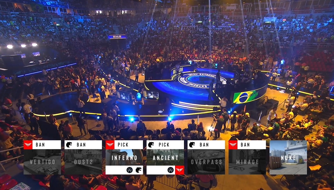 ESLspain's tweet photo. 🔴 Estamos ON, 🇧🇷
Comienza la noche de @FURIA en el Jeunesse Arena
¡Comienza la segunda semifinal #IEM Rio !🔥
Nos vemos en https://t.co/H9JEHt9lrr con
@Dauchvid @_Pitu_ 🎙
💥@heroicgg 🆚@FURIA
#IEMRio #IEMRio2022 #MajorRio https://t.co/g7lOO6fbk4