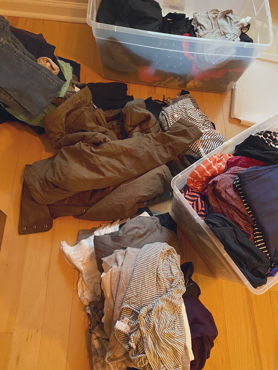 Reason number 987126897 <a href="/DolvinES/">Dolvin ES</a>  staff is the best— received full bins of maternity work clothes! I sure love my dolphin fam 🥰