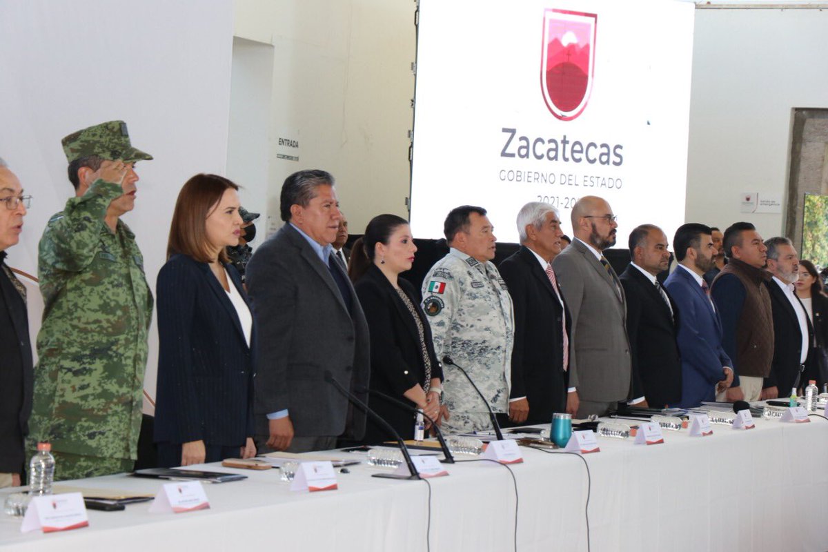 SESESPZac's tweet photo. Segunda Sesión Ordinaria del Consejo Estatal de Seguridad Pública encabezada por el Gobernador @DavidMonrealA donde se formalizaron varias propuestas para ser política pública en materia de seguridad.
Trabajando en conjunto con los 3 niveles de gobierno.
@fsonduk @claraluzflores https://t.co/BB6RyutN4W