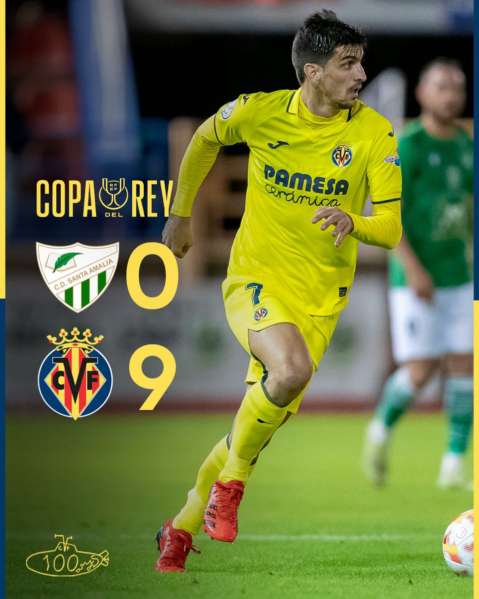 VillarrealCF's tweet photo. 0-9 ⏱ 90' | FINAL.

El Villarreal avanza a la siguiente ronda de la #CopaDelRey. https://t.co/Yv6qT8nID5