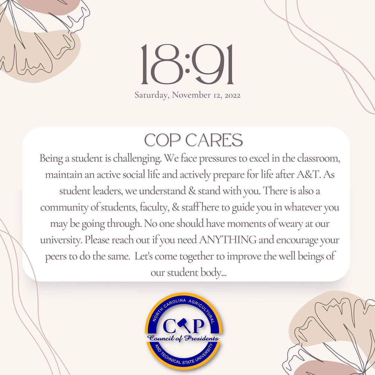 NCAT Council of Presidents tweet media